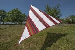 Bent Canvas Allover Set Oosters, Rood/wit