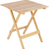 CAMPZ Bamboe Klaptafel 51x49,7x57,7cm, Bruin