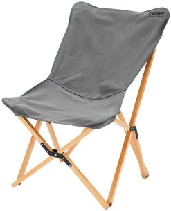 CAMPZ Vouwstoel Van Beukenhout XL, Bruin/grijs