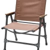 CAMPZ Comfort Aluminium Vouwstoel L, Bruin/zwart