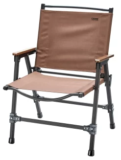 CAMPZ Comfort Aluminium Vouwstoel L, Bruin/zwart