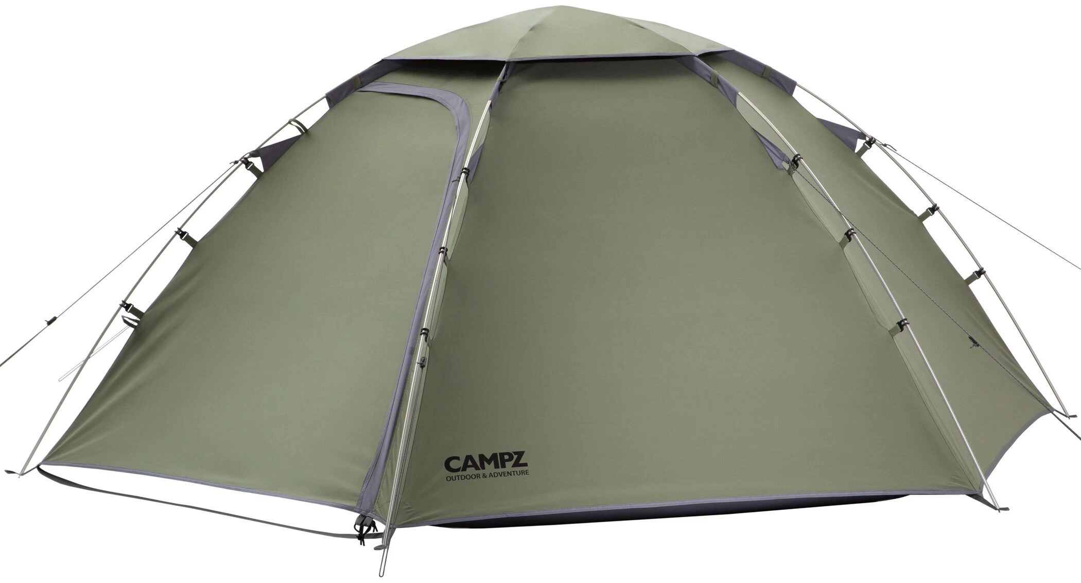 CAMPZ Drenthe 2P TC Tent, Groen/grijs 1 CAMPZ Drenthe 2P TC Tent, Groen/grijs