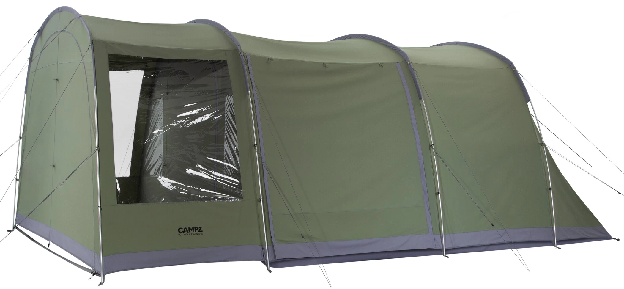 CAMPZ Gelderland 4P TC Tent, Groen/grijs 1 CAMPZ Gelderland 4P TC Tent, Groen/grijs