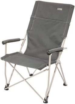CAMPZ Vouwstoel Hoge Rugleuning, Grijs