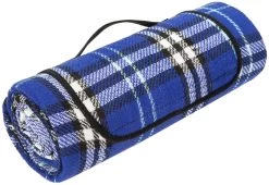 CAMPZ Picknick Deken, Blauw/wit