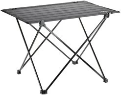 CAMPZ Uitrolbare Tafel 55x42x40cm Ultra Light, Zwart/grijs