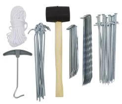 CAMPZ Tent Accessoires Set 50 Stuks, Zilver