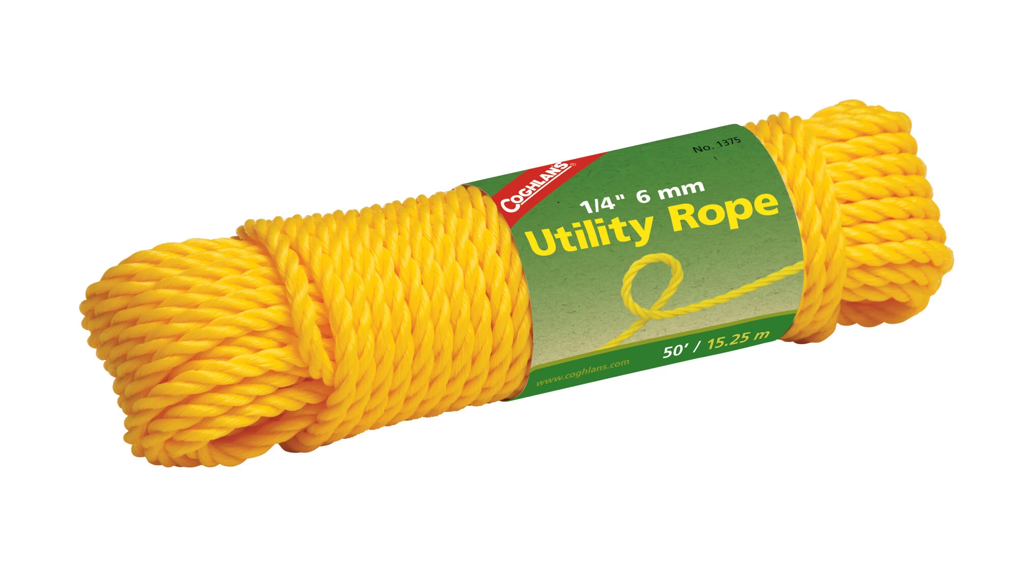 Coghlans Utility Touw 15m X 6mm, Geel 1 Coghlans Utility Touw 15m X 6mm, Geel