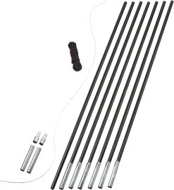 Easy Camp Pole DIY Set 12,5mm, Zwart