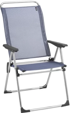 Lafuma Mobilier Alu Cham Campingstoel Met Cannage Phifertex, Blauw