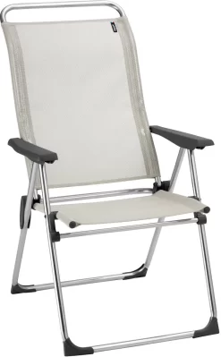 Lafuma Mobilier Alu Cham Campingstoel Met Cannage Phifertex, Beige