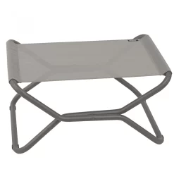 Lafuma Mobilier Next Voetenbankje Met Cannage Phifertex, Grijs