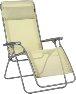 Lafuma Mobilier R Clip Relax Stoel Batyline, Geel/grijs
