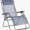 Lafuma Mobilier RSXA Relax Stoel Met Cannage Phifertex, Blauw/grijs
