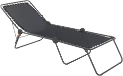 Lafuma Mobilier Siesta L Lounger Batyline With Cannage Phifertex, Zwart