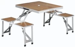 Outwell Dawson Picnic Table, Bruin/zilver