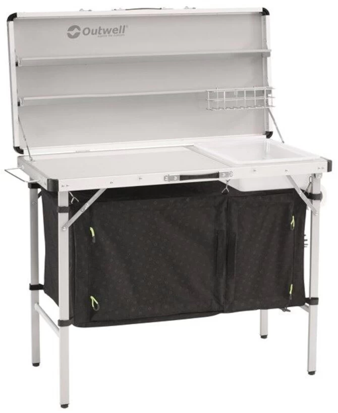 Outwell Drayton Keukentafel, Zwart/wit