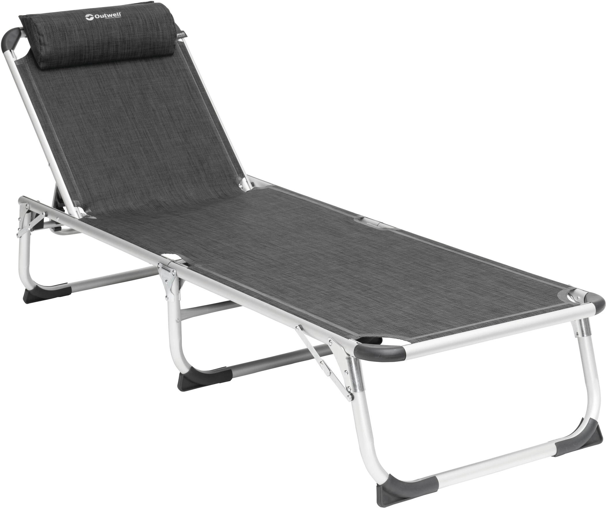 Outwell New Foundland Lounger, Zwart/grijs 1 Outwell New Foundland Lounger, Zwart/grijs