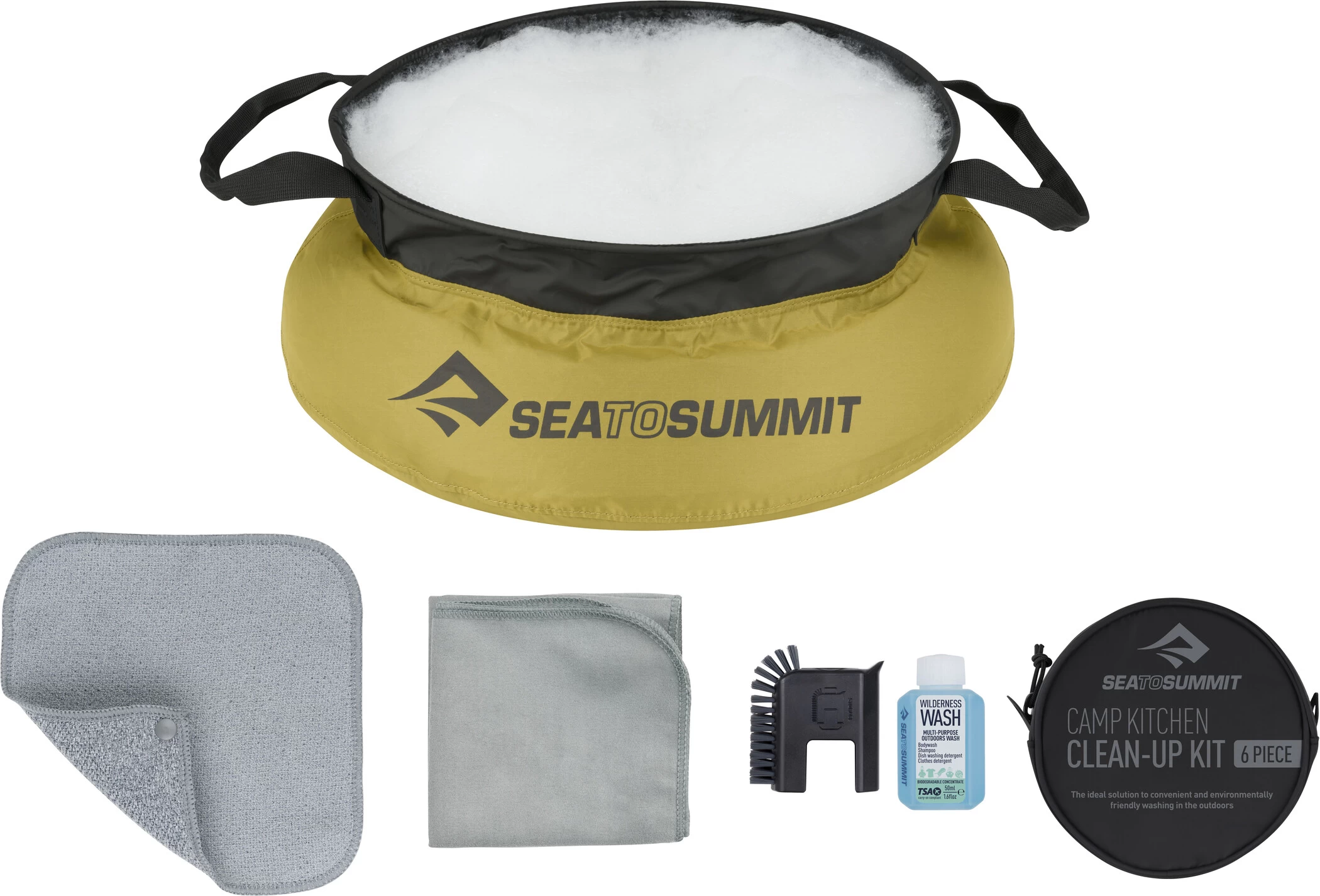 Sea To Summit Kitchen Clean-Up Kit 6 Piece Set 1 Sea To Summit Kitchen Clean-Up Kit 6 Piece Set