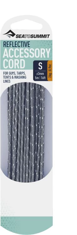Sea To Summit Reflective Accessoire Koord 3mm/5m, Grijs