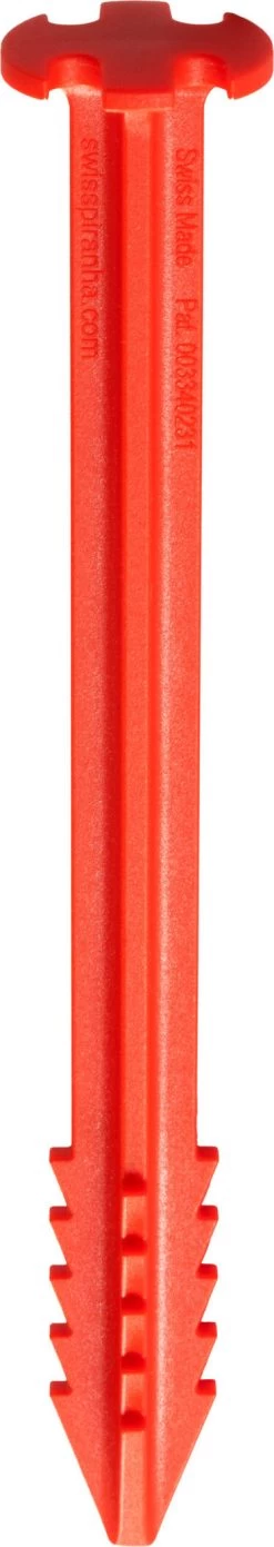 SwissPiranha RT120 Tent Peg, Rood