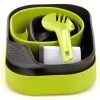 Wildo Camp-A-Box Serviesset Compleet, Groen/zwart
