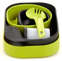 Wildo Camp-A-Box Serviesset Compleet, Groen/zwart